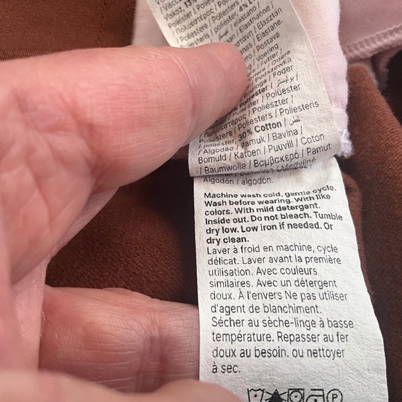 SPANX Stretch Twill Cropped Wide Leg Pants 20989T Minimalist Comfy Brown 2X Tall - Picture 7 of 10